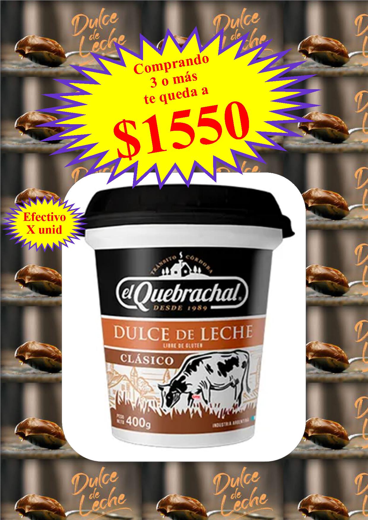 DULCE DE LECHE EL QUEBRACHAL 400 GRS